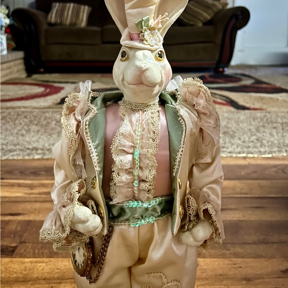 Vintage ~ Easter ~ White Rabbit from Lewis Carroll's (Alice In Wonderland) W/Box - Picture 9 of 16